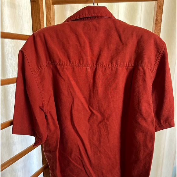 REI Short Sleeve Button Down Shirt Front Pocket Hemp Size Small Men’s - Picture 4 of 5